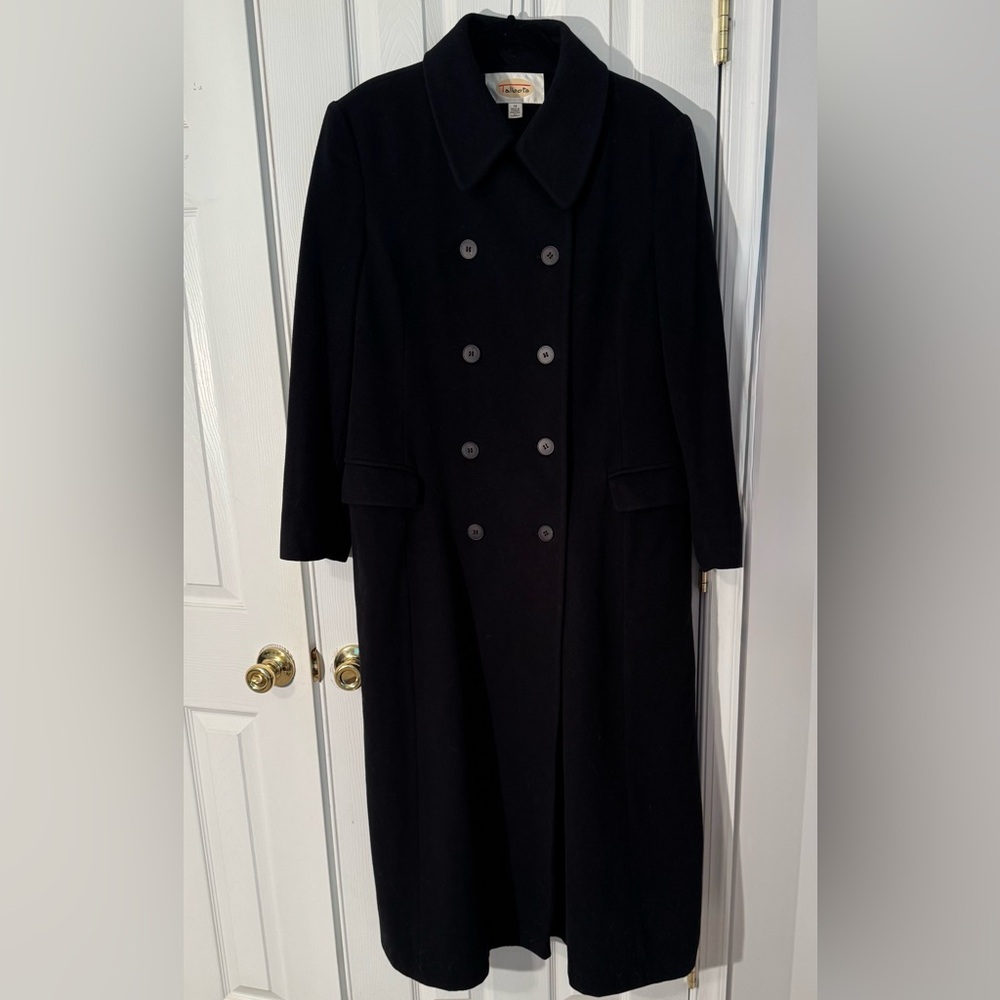 Talbots Classic Black Coat